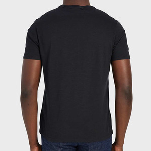Camiseta de Microfibra para Hombre, Diseño Personalizado, Impresión DTG, Manga Corta, Cuello Redondo, 100% Algodón, Color Negro - Product Image 2