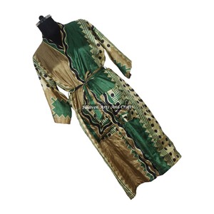 KL002 Kimono Largo Estilo Bohemio Vintage, Túnica de Dormir para Mujer, Ropa de Dormir para Otoño e Invierno, Secado Rápido, Cierre con Cordón - Product Image 4