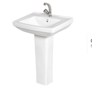 Offre Exceptionnelle sur Lavabo sur Pied en Céramique Blanche de Qualité Supérieure Fabriqué en Inde pour Usage Domestique et Hôtelier - Product Image 1