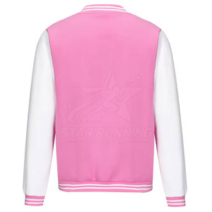 Comfortable Custom Made Casual Letterman <b>Jacket</b> for Men Stand Button Front Long Sleeves Breathable Winter <b>Jacket</b> Front for - Product Image 3