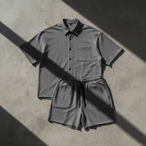 2026 Custom Color Breathable Summer Men's Tracksuit Shoulder <b>Tshirt</b> Sleeve Shirt Shorts Sets Casual Streetwear 2-piece Suit 100% - Product Image 6