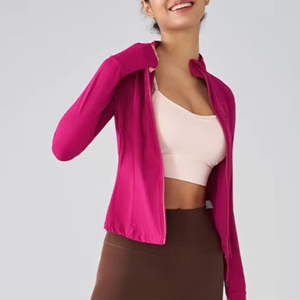 Chaqueta Deportiva para Mujer de Primera Calidad, Color Personalizado, Cuello Alto, Cierre Completo, Diseño Moderno 2026, Chaqueta de Yoga para Mujer - Product Image 1