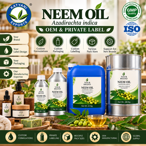 Huile de Neem OEM, conditionnement personnalisé, huile de graines d'Azadirachta Indica pressée à froid - Pour les marques de produits de beauté et de soins personnels - Product Image 1