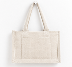 Black Woven Eco Friendly Fashion Tote Handbag Zipper Closure Two Straps Polyester Large Capacity Shoulder <b>Bag</b> <b>for</b> Daily Use - Product Image 5