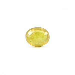 Handcrafted 5.55 Carat Yellow Sapphire Loose Gemstone-Oval Cut 10x12mm for Fine Jewelry - Product Image 2