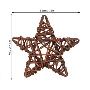 Decoración de Pared con Estrella Metálica para el Hogar, Estrella Colgante de Hierro Vintage, Arte para Interiores y Exteriores, Navidad - Product Image 3