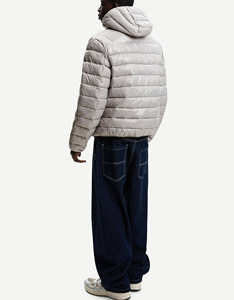 Men Shiny Hooded Puffer <b>Jacket</b> <b>Waterproof</b> and <b>Padded</b> Design Winter <b>Jacket</b> for Men Lightweight & Warm Perfect for Outdoor Wear - Product Image 2