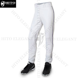 Ensemble de maillots de baseball personnalisés, chemise bleue, pantalon blanc, uniforme TeMens, polyester respirant, toutes saisons - Product Image 3
