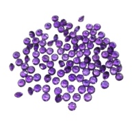 Vente en gros de rubis améthyste africain naturel de haute qualité 3 mm, taille poire, facetté, qualité AAA, violet, certifié IGI, couleur traitée thermiquement