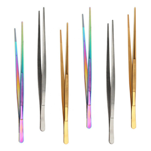 Pinces de cuisine Altomme Instruments en acier inoxydable de 30 cm, idéales pour la mise en assiette des chefs et très utiles pour les cuisiniers, pinces de barbecue extra longues Plasma - Product Image 1
