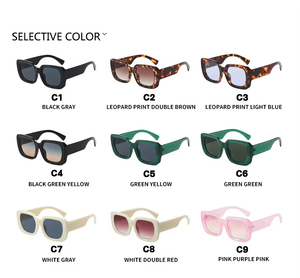 2025 Wholesale Fashion UV400 Oversized Sunglasses Mens Women Custom Logo Luxury Thick <b>Square</b> <b>Frames</b> Rectangle Sun Glasses - Product Image 6