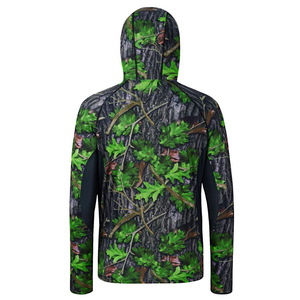 Sweat à capuche pour homme, couleur unie, manches longues, UPF 50, séchage rapide, respirant, 100% polyester, pour activités de plein air - Product Image 6