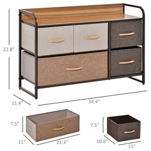 Chester Dresser with Storage Cabinets/Lockers Elegant Furniture for Home Use - Product Image 5