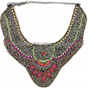 Meilleur design élégant collier de perles de rocaille brodées colliers d'art de la mode - Product Image 5