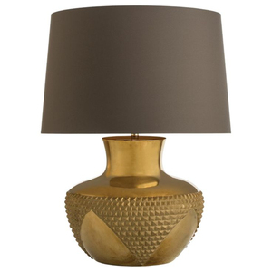 Lámpara de Mesa de Cobre Martillado con Acabado Oscuro Antiguo, Base de Metal en Forma de Calabaza, Iluminación Moderna para Mesita de Noche, Decoración para Sala de Estar y Dormitorio - Product Image 5