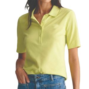 Nueva llegada de patrón sólido informal de las mujeres para los polos de punto logotipo personalizado diseño buen material servicios OEM tarifa al por mayor - Product Image 3