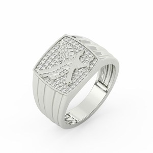 2CT D VVS1 Moissanite Eagle Signet <b>Ring</b> Gold Plated Sterling <b>Silver</b> Vintage Engagement Bird Iced Statement <b>Ring</b> <b>for</b> <b>Men</b> Women - Product Image 3