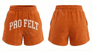 Unisex OEM ODM Canvas Mid Waist Summer Lounge Shorts <b>Elastic</b> Waist Cozy Soft Quick Dry Breathable Eco-Friendly 100% Cotton - Product Image 2