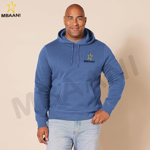 Opciones de tallas grandes y altas disponibles en sudadera con capucha para hombre en color verde - Product Image 6