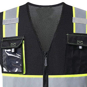Gilet de sécurité réfléchissant haute visibilité pour homme, idéal pour le travail et les activités extérieures - Product Image 2