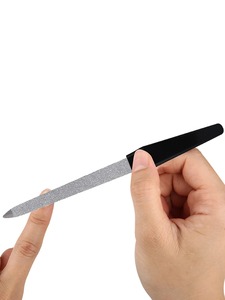 LANGMA Lot de 3 limes à ongles professionnelles double face en verre cristal, motif droit, grain 100, durables et jetables, outil de soin des ongles - Product Image 4