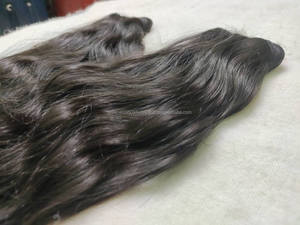 Paquets de trame de cheveux humains vierges indiens Remy droits à double tirage Extensions de cheveux de haute qualité d'un fabricant réputé - Product Image 5