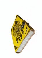AAN Overseas Ventures – Journal souvenir en cuir véritable de qualité supérieure, motif tribal loup antique gravé, multicolore, avec fermoir métallique