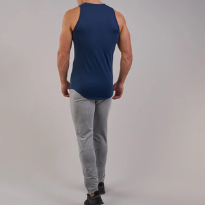 Camiseta sin mangas para hombre, de moda, para gimnasio, casual, para correr, ajustada, venta al por mayor, OEM, personalizada, estilo musculoso, gran oferta - Product Image 6
