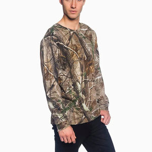 เสื้อเชิ้ตสำหรับล่าสัตว์ชาย แขนยาว ซิป คอตั้ง ผ้าซาติน รับทำโลโก้ คุณภาพสูง เสื้อเจอร์ซีย์ตกปลา ดีไซน์ล่าสุด - Product Image 5