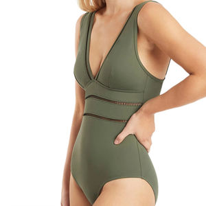 Traje de Baño de Talla Grande para Mujer, Traje de Baño de Una Pieza con Control de Abdomen, Vestido de Baño con Falda, Estampado Floral, Ropa de Playa Elegante, 5XL - Product Image 5