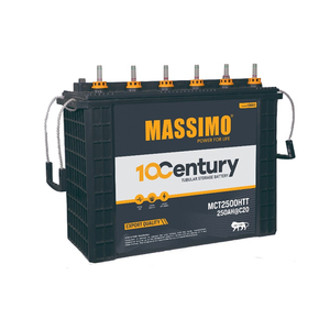 Exclusive Sale on Premium Quality ISO Certified <b>Tall</b> Tubular MASSIMO 12V 250Ah Lead Acid Battery at Affordable Price - Product Image 1