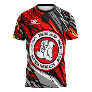 OEM/ODM Custom Sublimated Logo <b>Short</b> Sleeve BJJ Grappling Rashguard Set Breathable <b>Polyester</b> MMA Muay Thai Boxing Wear Stretch - Product Image 2