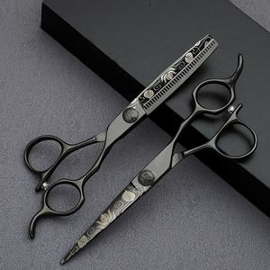 Ciseaux de coiffure 6'' en acier inoxydable JP, ensemble de ciseaux de barbier professionnels pour la coupe de cheveux, avec sac inclus - Product Image 5