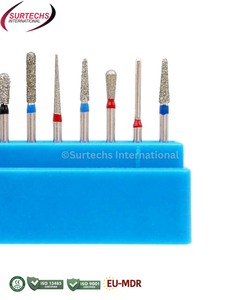 ชุดดอกสว่านเพชร Surtechs FG รุ่น FG102 สำหรับเตรียมฟันกราม 10 ชิ้น อุปกรณ์ทันตกรรม - Product Image 3