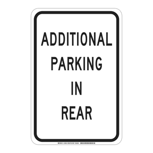 Señal de Metal para Guía de Estacionamiento Interior/Exterior Brady, 18" de Alto x 12" de Ancho, Estacionamiento Trasero - Product Image 2