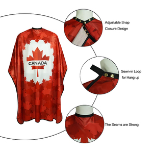 ผ้าคลุมตัดผมคุณภาพสูง พิมพ์ลายสวยงาม กันน้ำ ปรับขนาดได้ที่คอ - Product Image 5