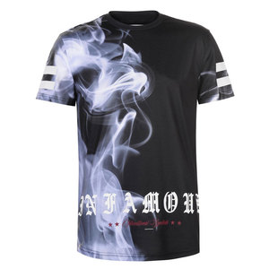 New Custom Men's 100% Polyester High Quality T-Shirt Wholesale Custom All Over Printing Men's T-Shirt - Product Image 2