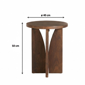 Mesa Auxiliar de Nogal Premium con Construcción Robusta |   Mesa Auxiliar Moderna y Minimalista para Decoración de Sala de Estar, Dormitorio y Oficina - Product Image 5