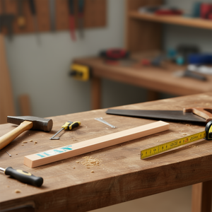 Bande de bois rectangulaire ILAN 20x25x860mm pour projets de bricolage - Product Image 2