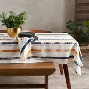 Durable 100% Pure Cotton Tablecloth for Kitchen Dining <b>Table</b> Home Decor Washable & Affordable - Product Image 4