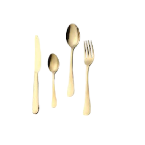 Juego de Cubiertos de Acero Inoxidable Moderno, Duradero y Reutilizable, Diseño Elegante, Acabado Espejo, para Restaurante y Hogar, Incluye Cucharas Plateadas - Product Image 1