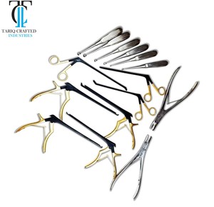 Kerrison Rongeurs & Bone Curettes Set for Spine <b>Neurosurgery</b> Orthopedic Surgical <b>Instruments</b> - Product Image 3