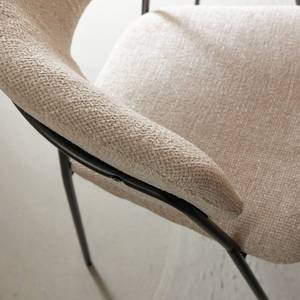 Chaise ronde Vandana Lyra Vista en tissu écru (lot de 2) - Product Image 2