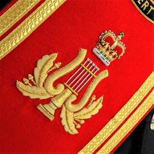 Banda de uniforme ceremonial de Mylar personalizada al por mayor con reproducción de bordado real para equipo de defensa personal - Product Image 2