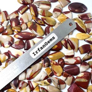 Cabujón de jaspe Mookite Natural de primera calidad de grado superior, piedras preciosas de cristal rojo verde sueltas, forma de donut para la fabricación de joyas, Jaspe casero - Product Image 3