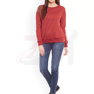 Sudadera de Mujer con Pedrería, Cuello Redondo, Estilo Casual y Cómodo para el Día a Día - Product Image 2