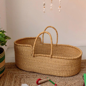 Top One Seagrass Baby Changing Basket Cesta de bebé Bolsa de pañales Cesta de cambio para bebé Popular de Artex Thien Thanh - Product Image 6