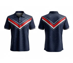OEM Sublimation Polo Shield Shirt Custom Logo Sports Apparel Durable Stitching for Men Women Youth Quick-Dry Dry-Fit Active Polo - Product Image 1