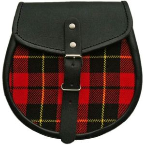 GNG IMPEX SZCO Supplies - Bolsa de Cuero y Piel Sintética con Diseño de Tartán Escocés Rojo, Hecha a Mano - Product Image 1