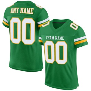 Camiseta de fútbol americano personalizada con malla, nombre del equipo y número cosidos, uniforme de juego auténtico para hombres y jóvenes - Product Image 3
